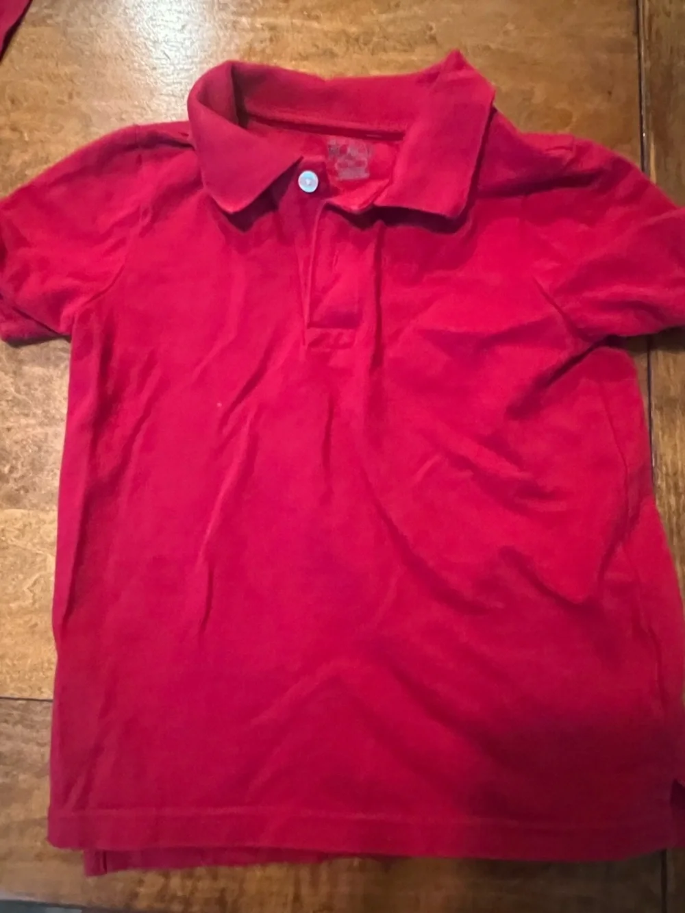 Set of 3 Kids Red Polo Shirt - Classic Short Sleeve